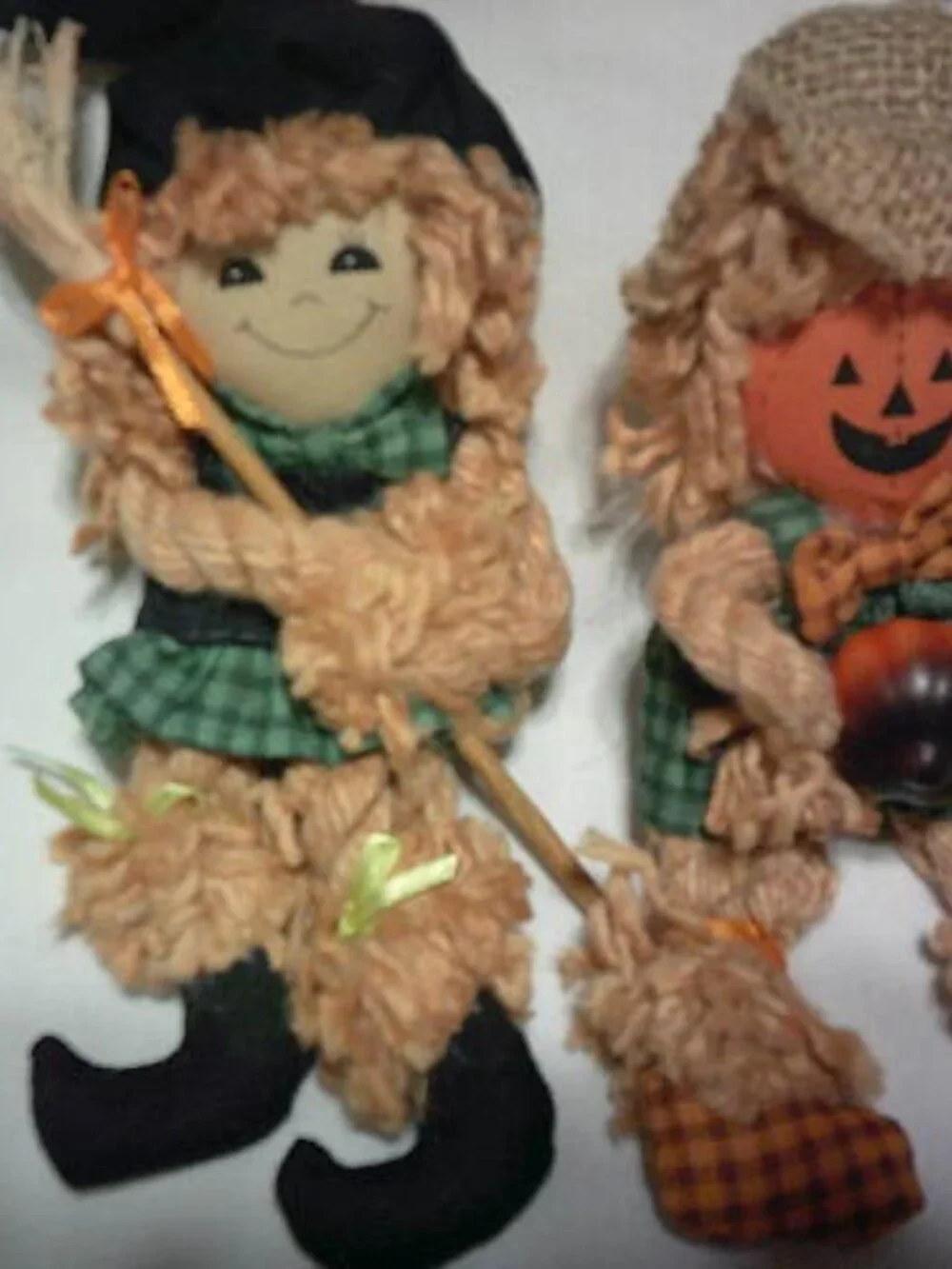2 RARE VTG RAGGEDY ANN & ANDY HALLOWEEN CLOTH 8